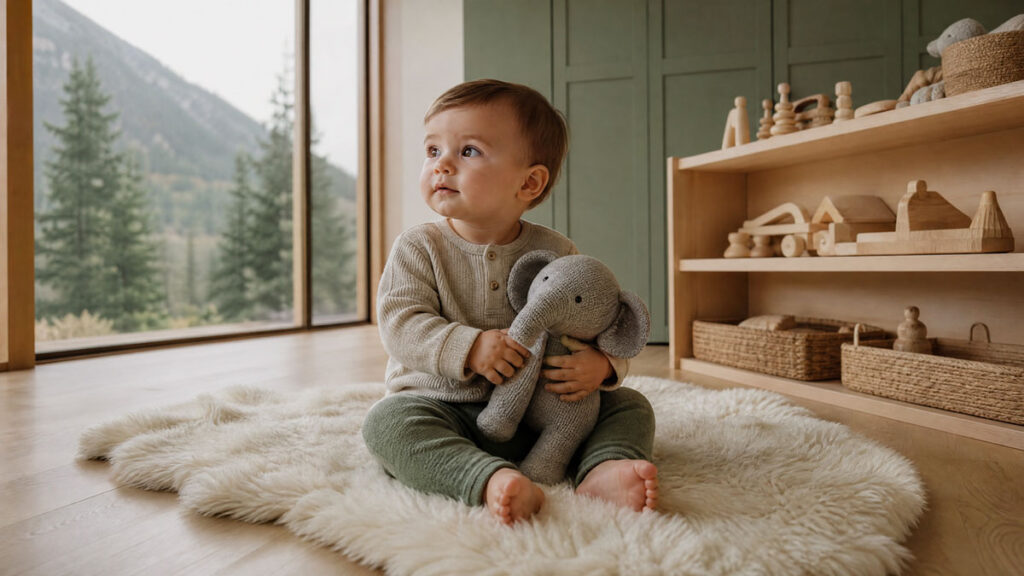 Infant care Squamish: a baby at play in a calm early learning room