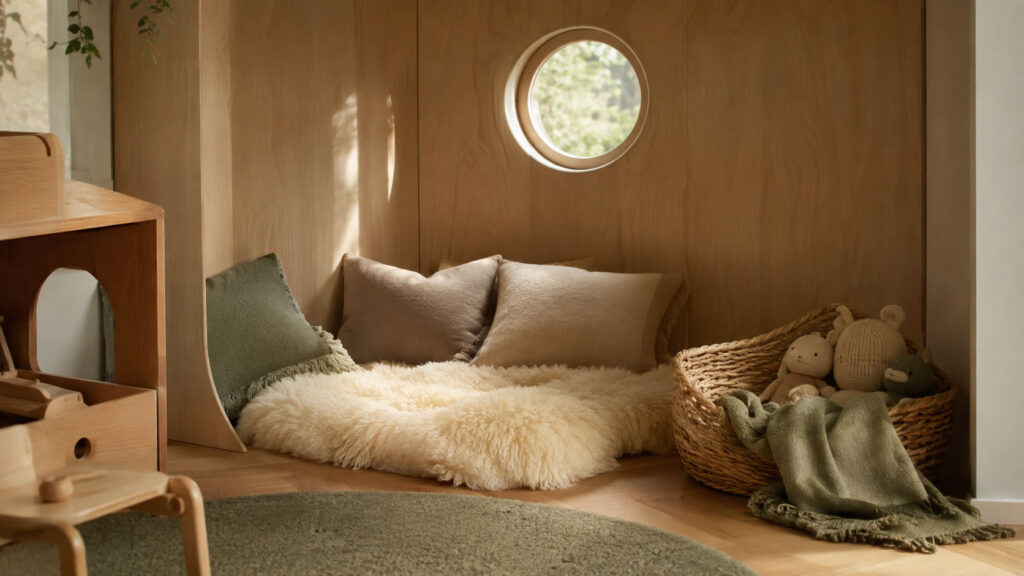 Starting Child Care: The First Few Weeks 3 A quiet retreat corner in a calm early learning room